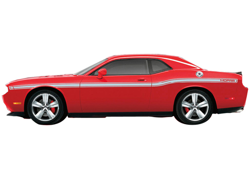 "Mopar" Silver Body Side Stripe Kit 08-up Dodge Challenger